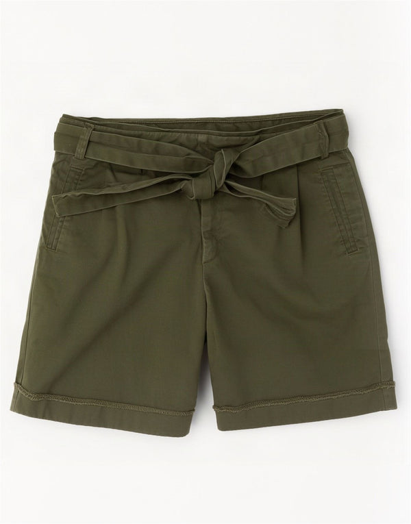 Pantaloncini chino da donna Oasis UK 10 piccoli W28 cotone kaki