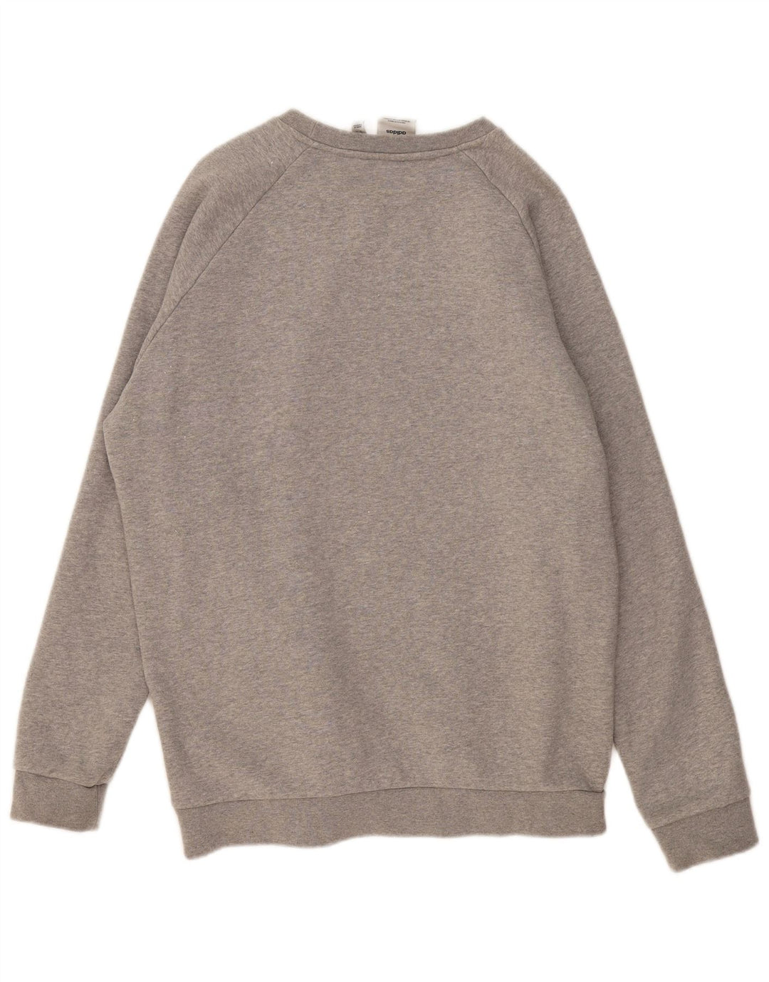 Felpa da uomo ADIDAS maglione grande cotone chiazzato grigio