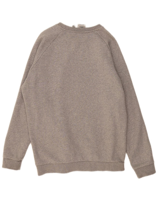 Felpa da uomo ADIDAS maglione grande cotone chiazzato grigio