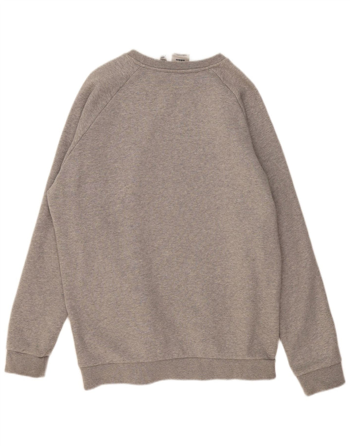 Felpa da uomo ADIDAS maglione grande cotone chiazzato grigio