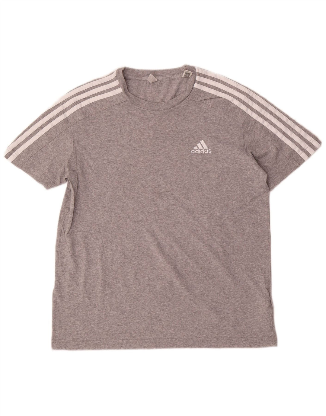 T-shirt da uomo Adidas Top Small in cotone chiazzato grigio