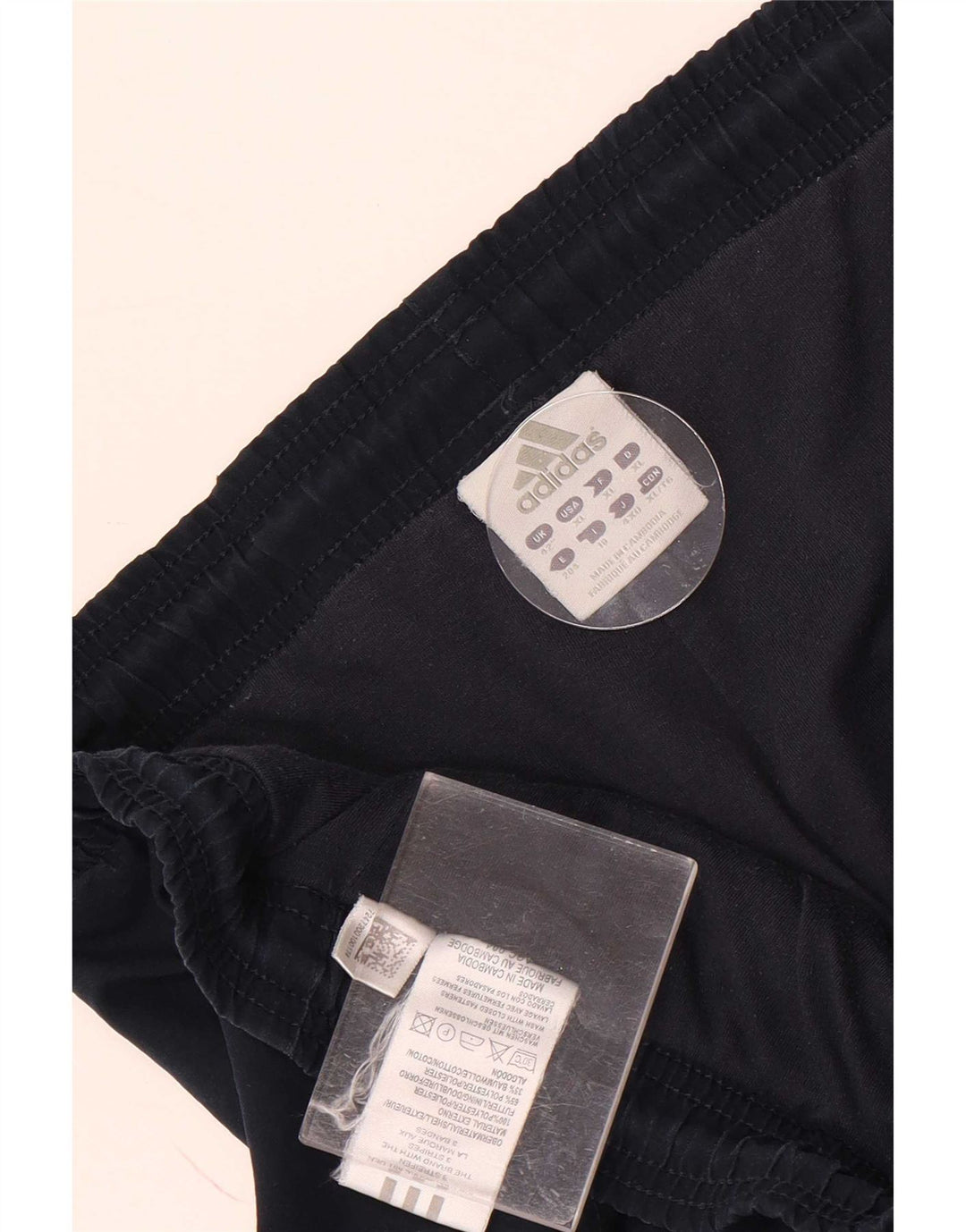 Pantaloni giacca a vento Adidas da uomo 2XL poliestere blu navy