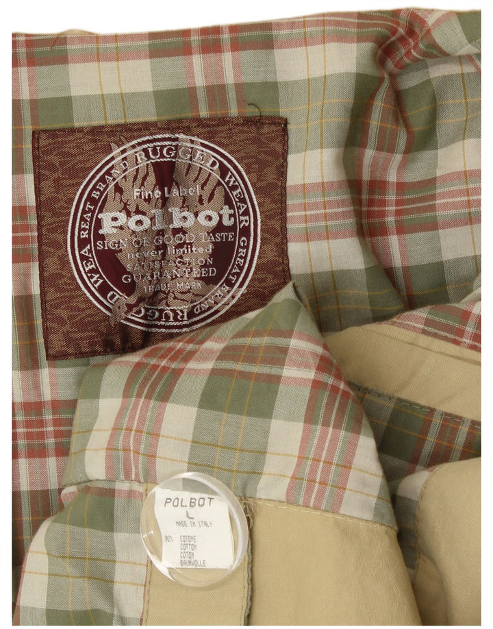 Giacca multiuso con cappuccio da uomo Polbot UK 40 grande cotone beige