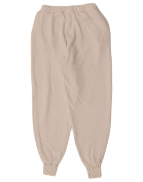 Pantaloni da tuta da donna Zara vestibilità ampia, pantaloni da jogging UK 8 piccoli, bianco sporco