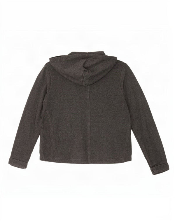 Maglione con cappuccio e zip Champion da donna Heritage Fit UK 10 piccolo cotone grigio