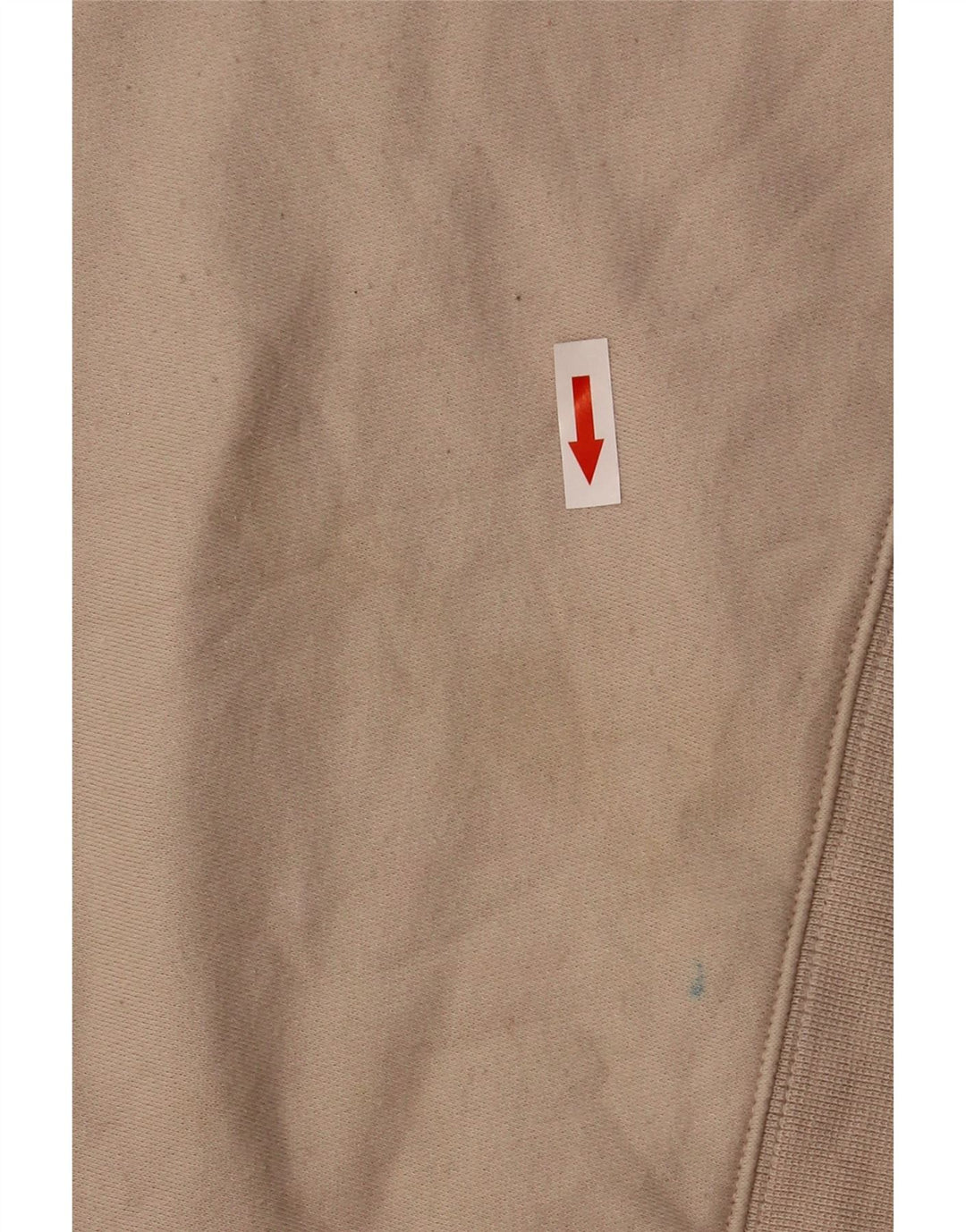 Felpa oversize con grafica da donna Adidas, maglione UK 8, piccola, cotone beige