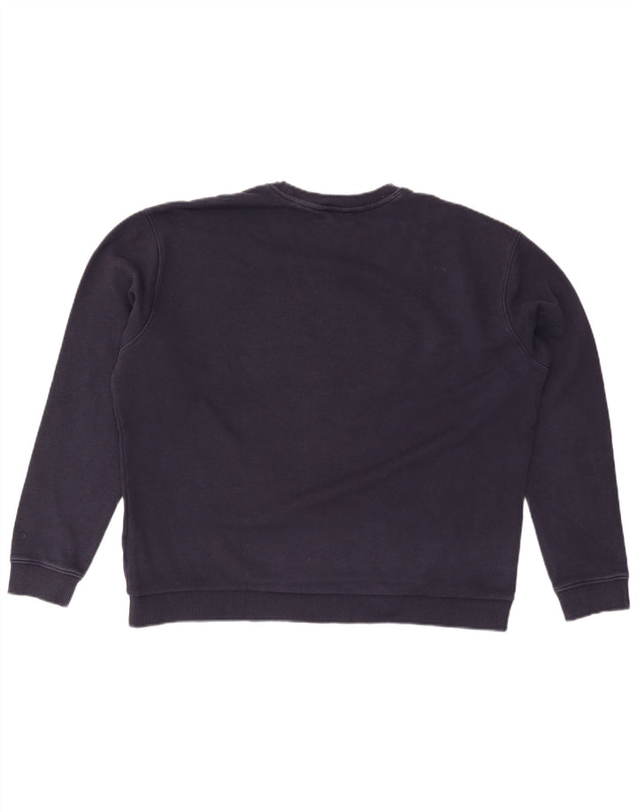 Felpa oversize da donna TED BAKER, maglione, taglia 4, grande, blu navy, floreale