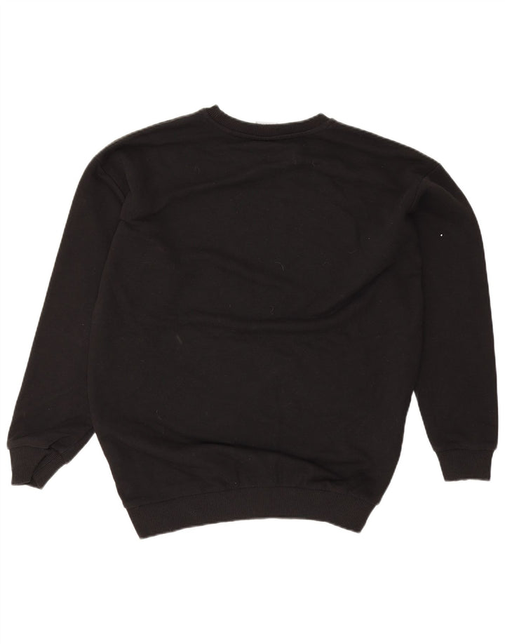 Felpa grafica da donna Puma Jumper UK 12 Medium Black Cotton