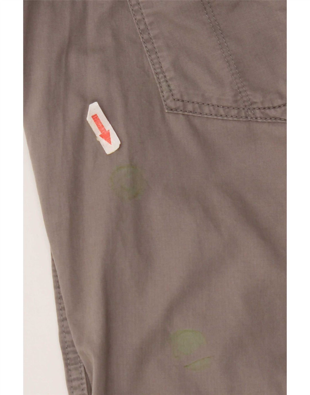 Pantaloncini chino da donna Eddie Bauer US 12 Large W34 cotone grigio