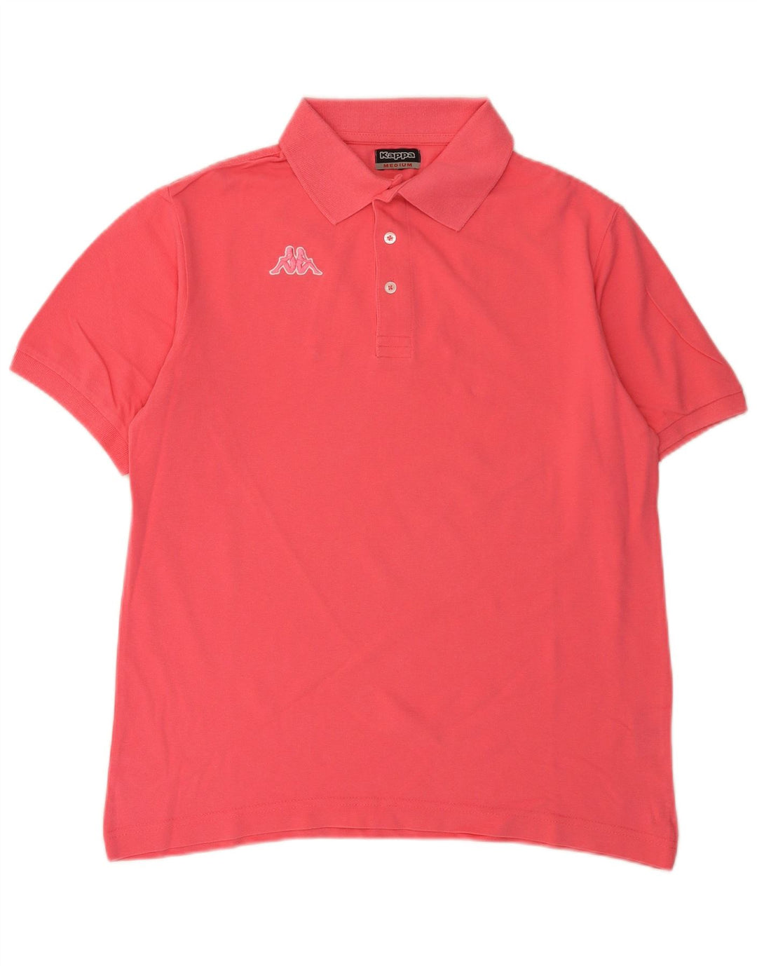 Polo da uomo KAPPA in cotone rosa medio