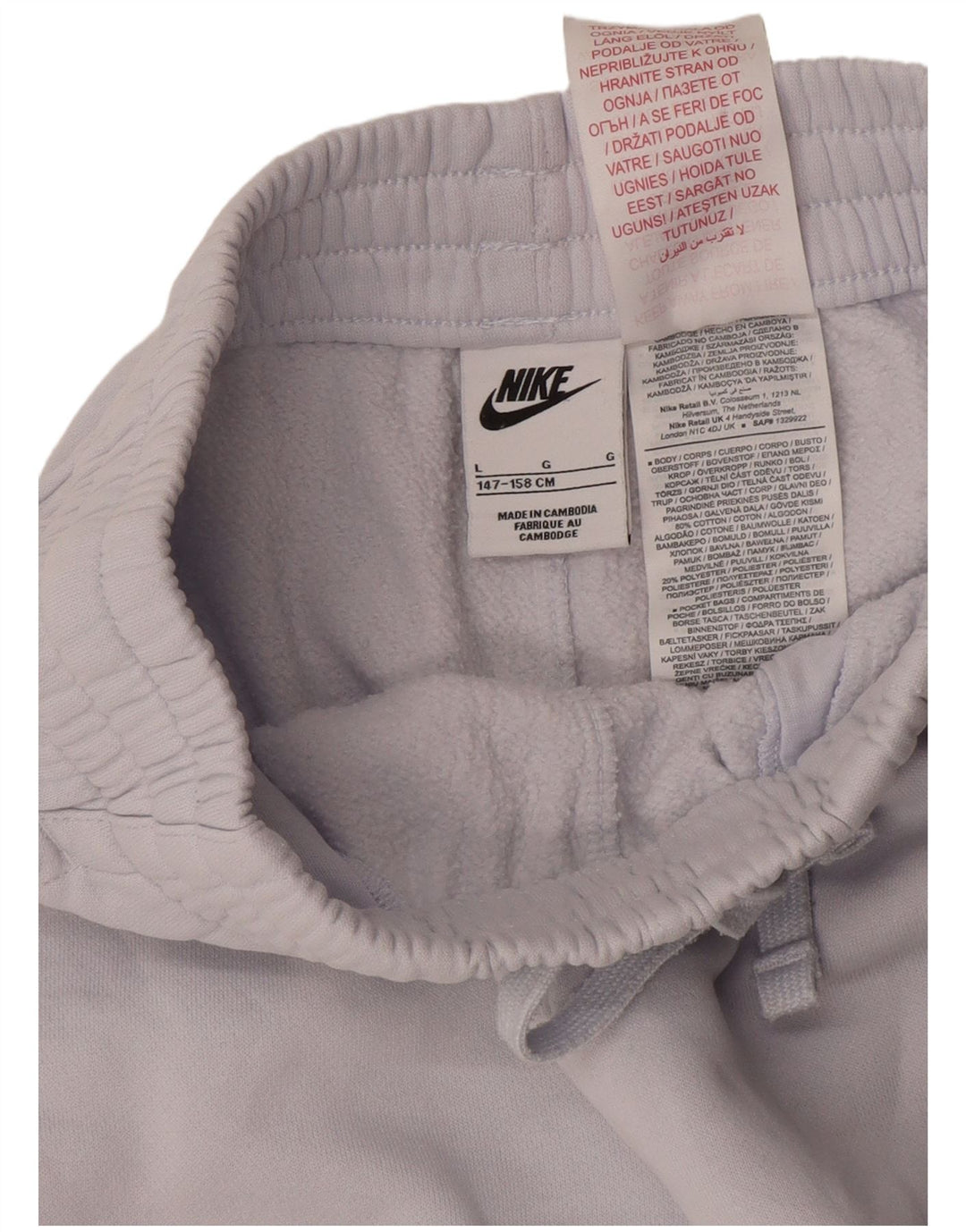 Pantaloni della tuta da ragazzo NIKE Joggers 12-13 anni grandi in cotone blu