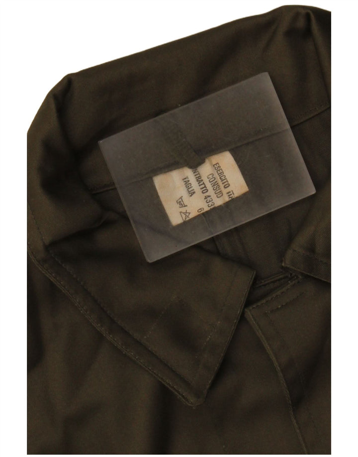 Camicia militare vintage da uomo XL color kaki