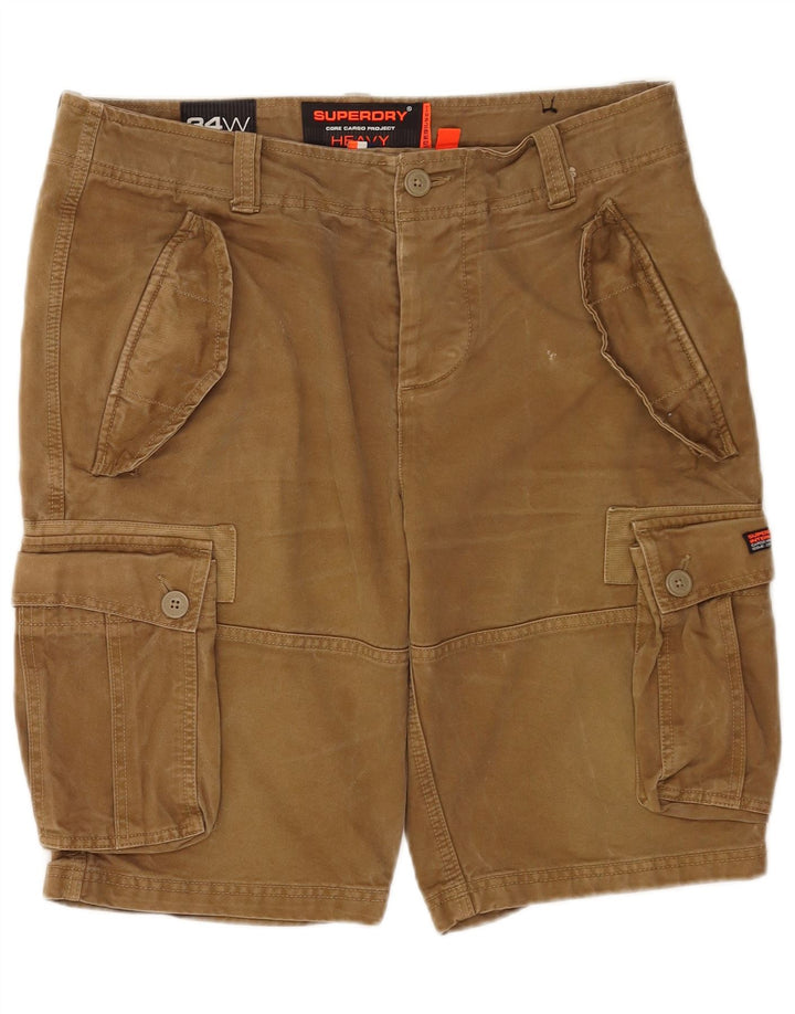 Pantaloncini cargo da uomo Superdry W34 Large Beige Cotton