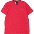 Crew Clothing T-shirt da uomo Top grande in cotone rosso