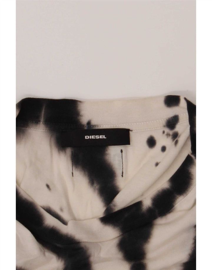 Diesel T-shirt grafica da uomo a maniche corte Top piccola multicolore Tie Dye