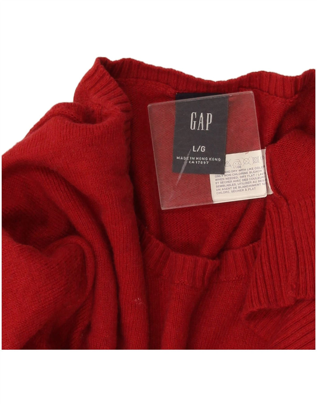 Maglione maglione girocollo da uomo Gap grande in cotone rosso