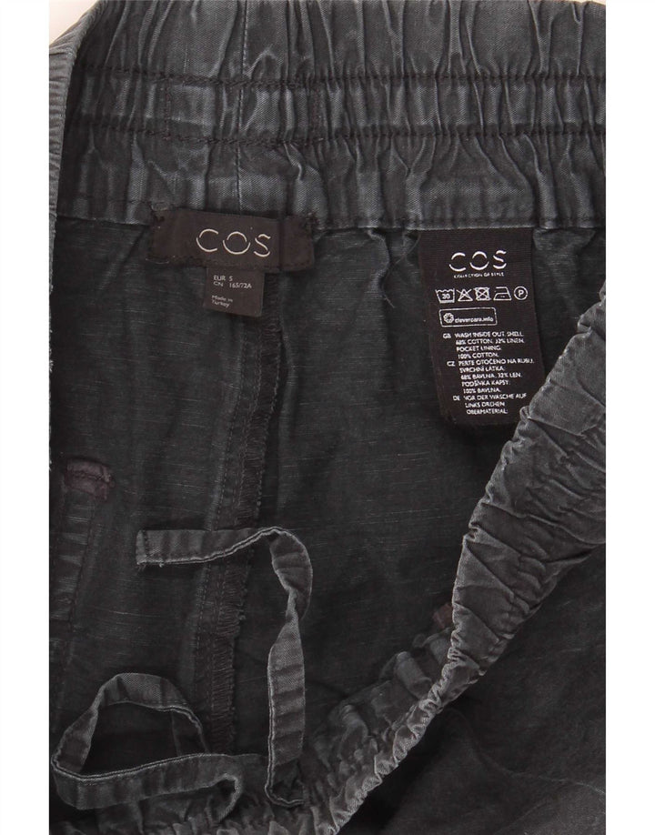 Pantaloncini casual a gamba larga da donna Cos piccoli W27 cotone grigio