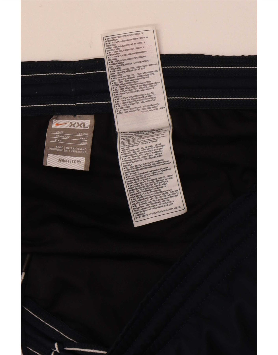 Pantaloncini sportivi Nike da uomo UK 40/42 2XL poliestere blu navy