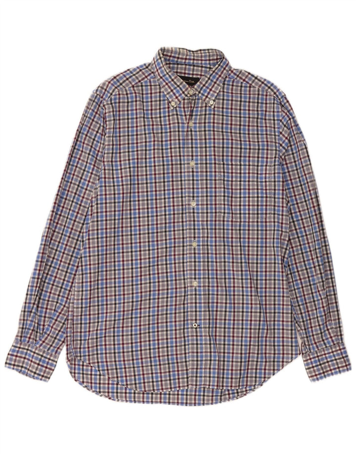 Camicia da uomo Massimo Dutti a quadri blu grandi