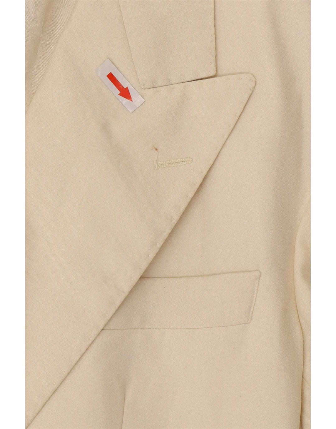 Giacca blazer lunga doppiopetto da uomo St Michael UK 42 grande bianca