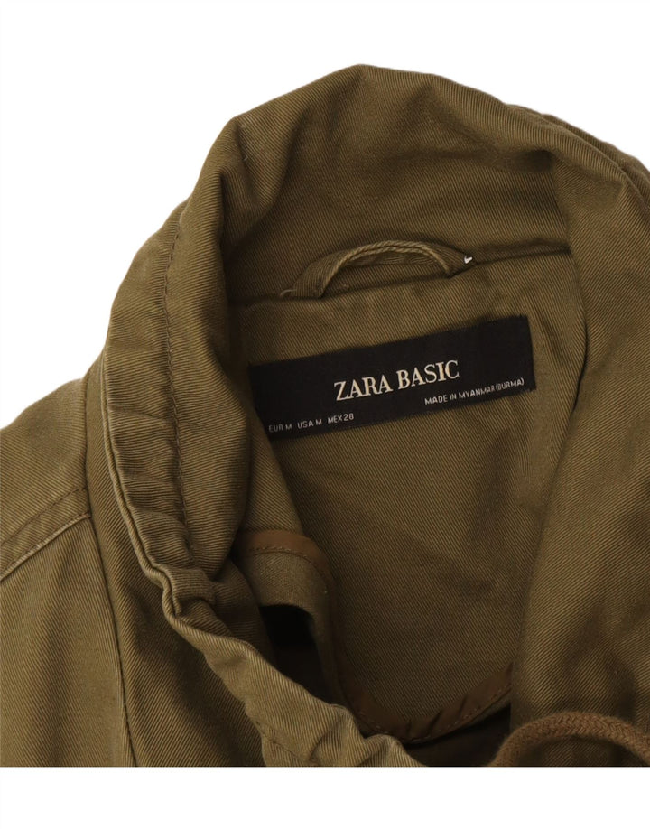 Giubbotto bomber oversize corto da donna Zara UK 14 medio cachi