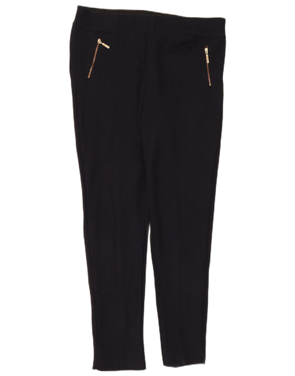 Pantaloni casual slim da donna Marks & Spencer UK 16 Large W34 L28 Neri