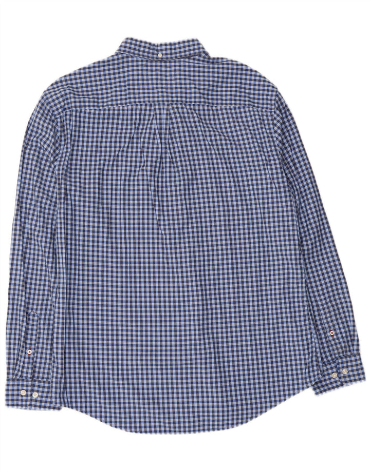 Camicia da uomo Tommy Hilfiger XL in cotone a quadretti blu