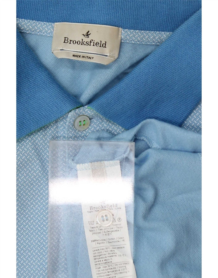Polo da uomo Brooksfield IT 54 XL in cotone blu