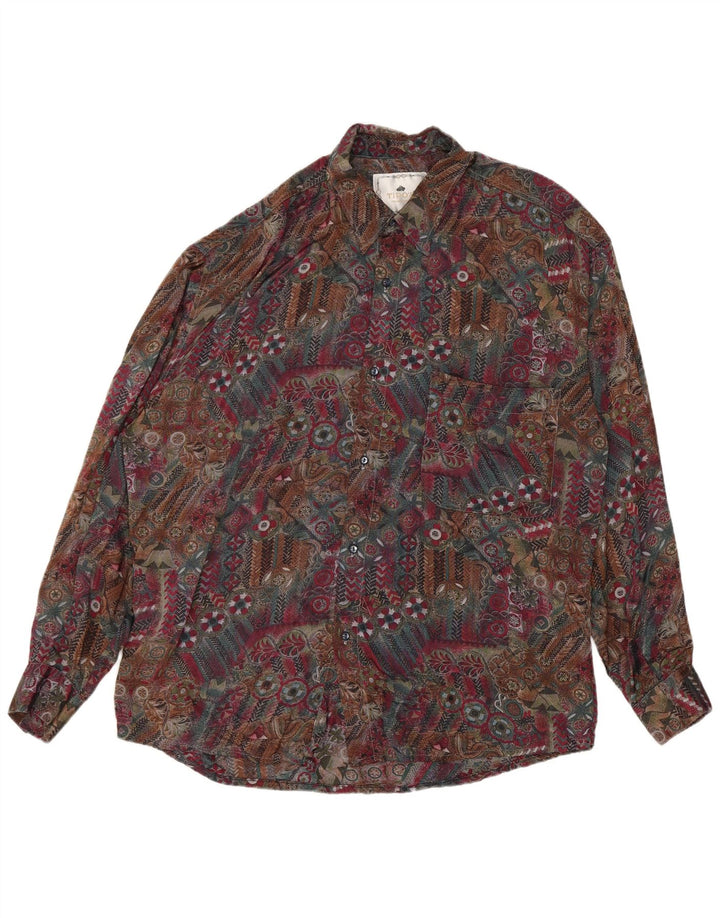 Tipo' S Camicia ampia da uomo in viscosa floreale multicolore