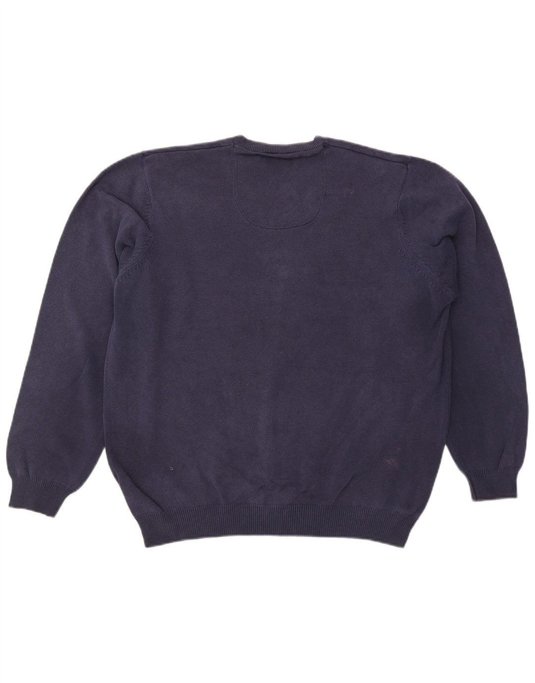 Maglione da uomo Marks & Spencer vestibilità regolare con scollo a V grande blu navy