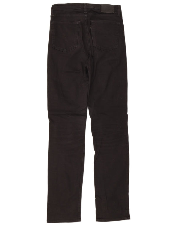 Jeans dritti a vita alta Levi's 724 da donna W27 L32 cotone nero
