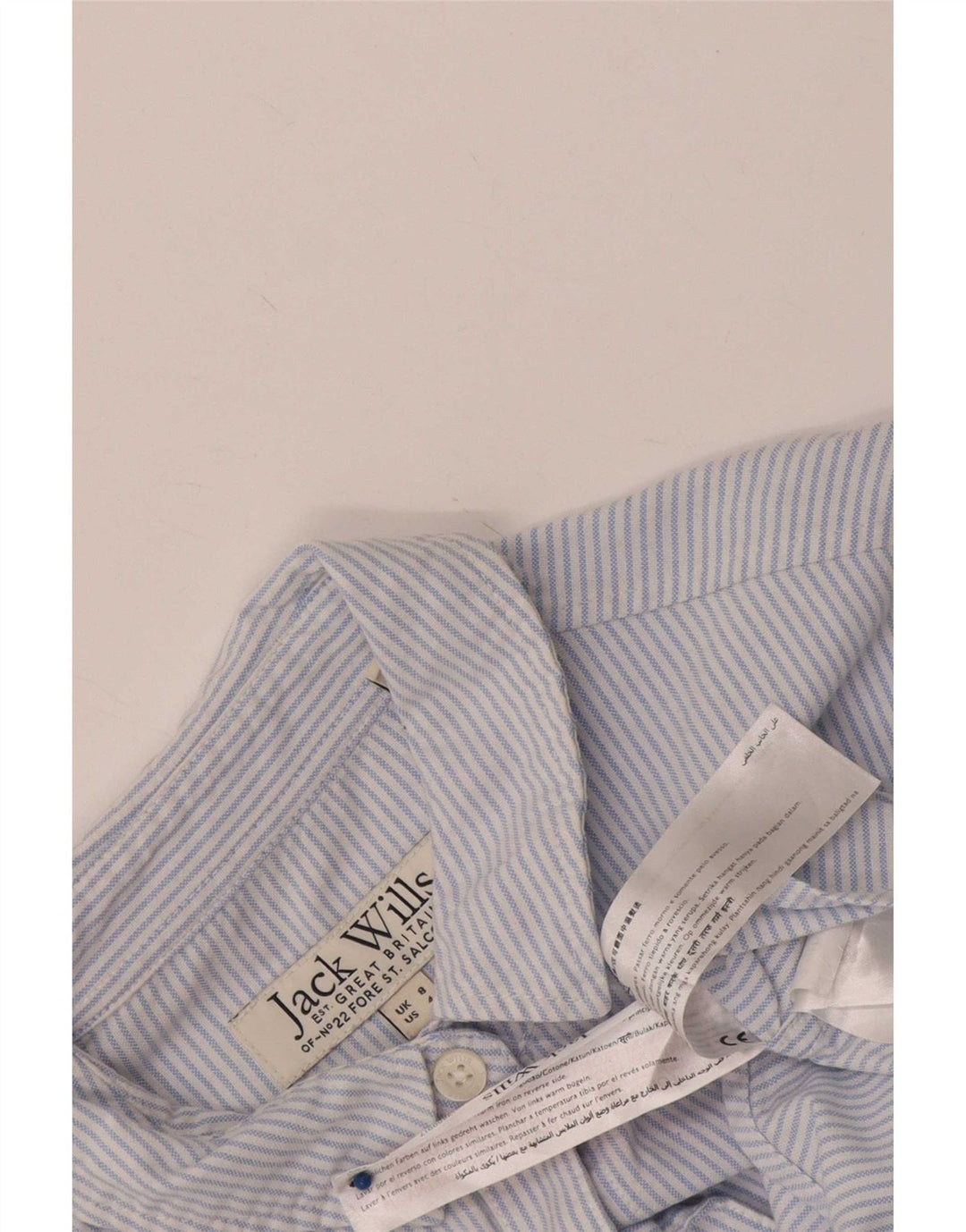 Camicia da donna Jack Wills UK 8 piccolo cotone gessato blu