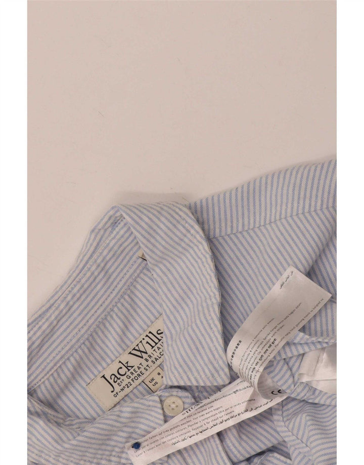 Camicia da donna Jack Wills UK 8 piccolo cotone gessato blu