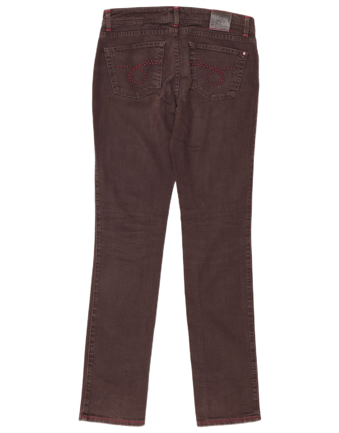Jeans Slim Donna Trussardi W30 L33 Cotone Marrone