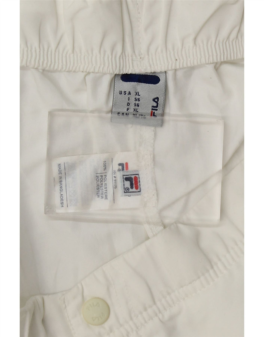 Pantaloni da tuta Fila Uomo Capri IT 56 XL Poliestere bianco