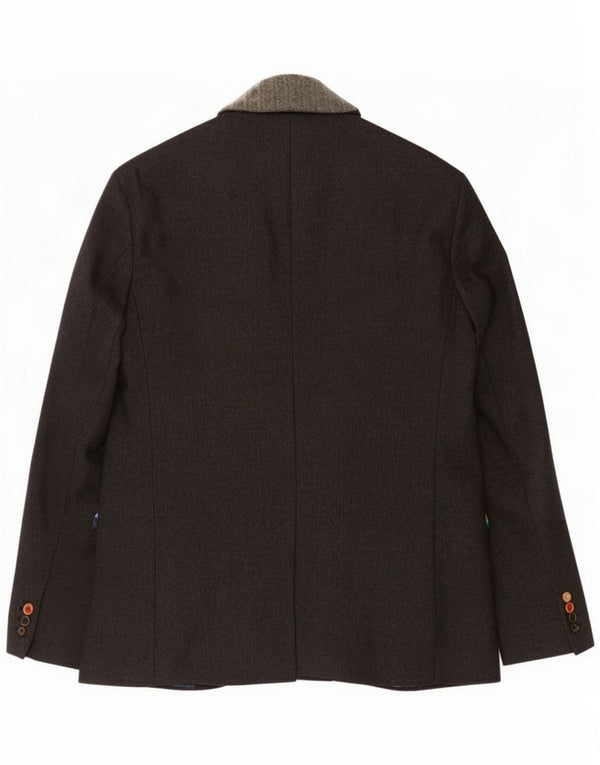 Desigual Giacca blazer da uomo a 2 bottoni taglia 56 XL Poliestere grigio