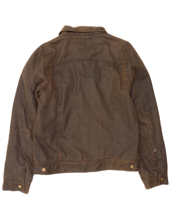 Giacca da uomo in cotone cerato Obey UK 38 Cotone marrone medio