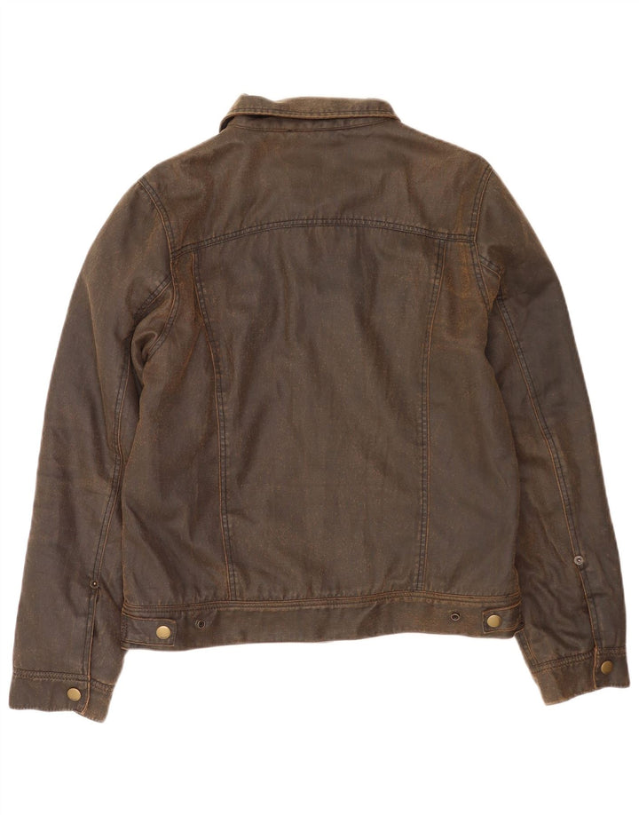 Giacca da uomo in cotone cerato Obey UK 38 Cotone marrone medio