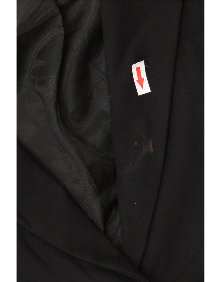 Giacca blazer a 1 bottone da donna Zara UK 14 poliestere nero medio