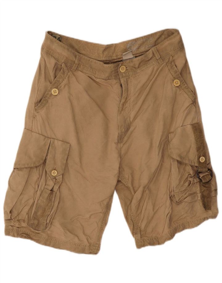 Pantaloncini cargo da uomo Timberland W34 Large in cotone beige