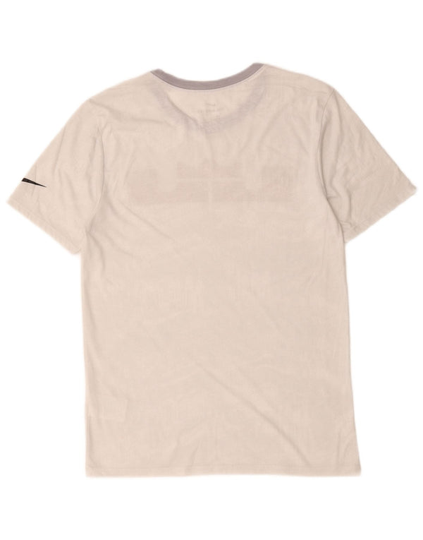 T-shirt grafica da uomo Nike Top in poliestere grigio medio