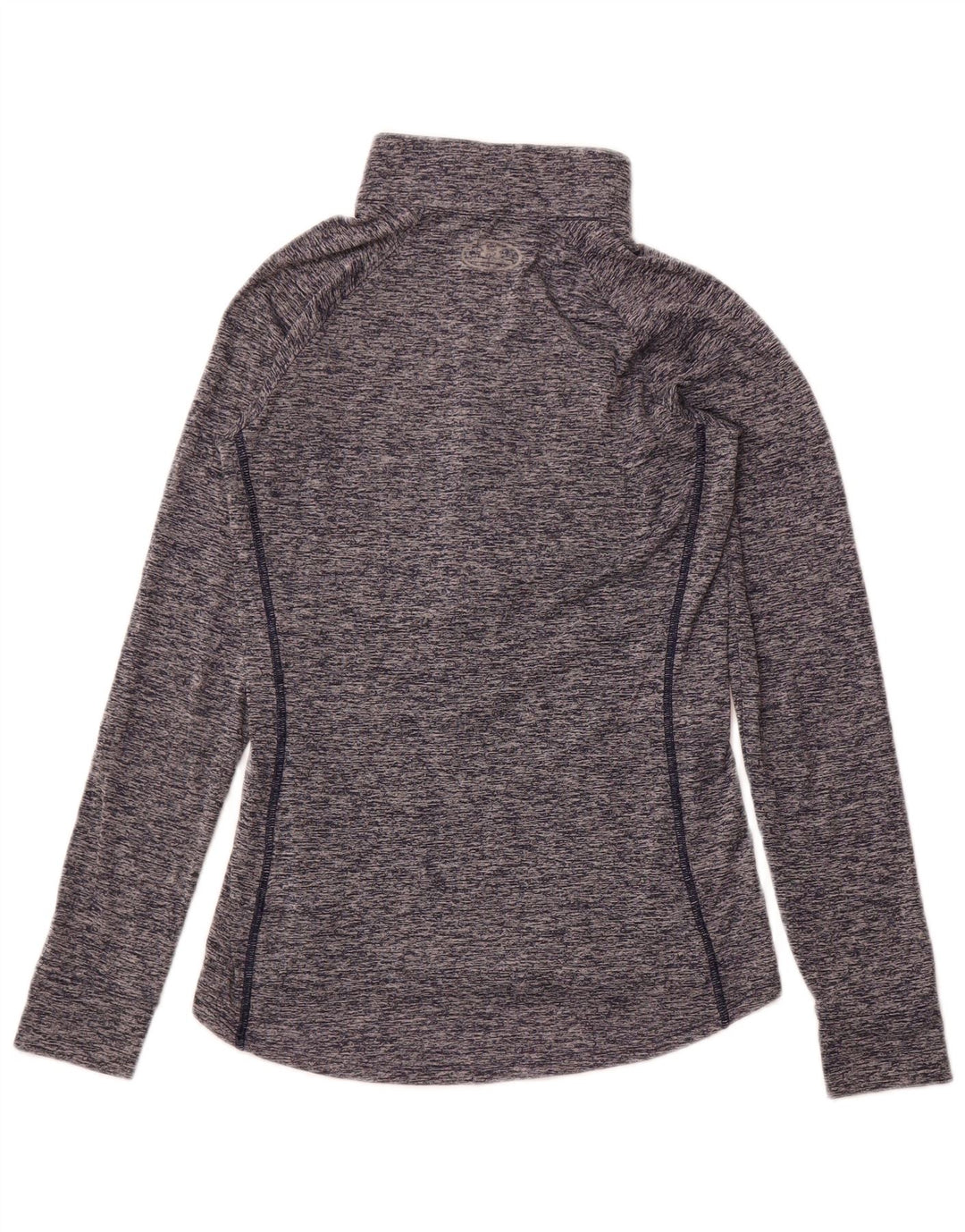 Maglia da ginnastica UNDER ARMOUR da donna Heat Gear Pullover UK 10 Small Blu Navy