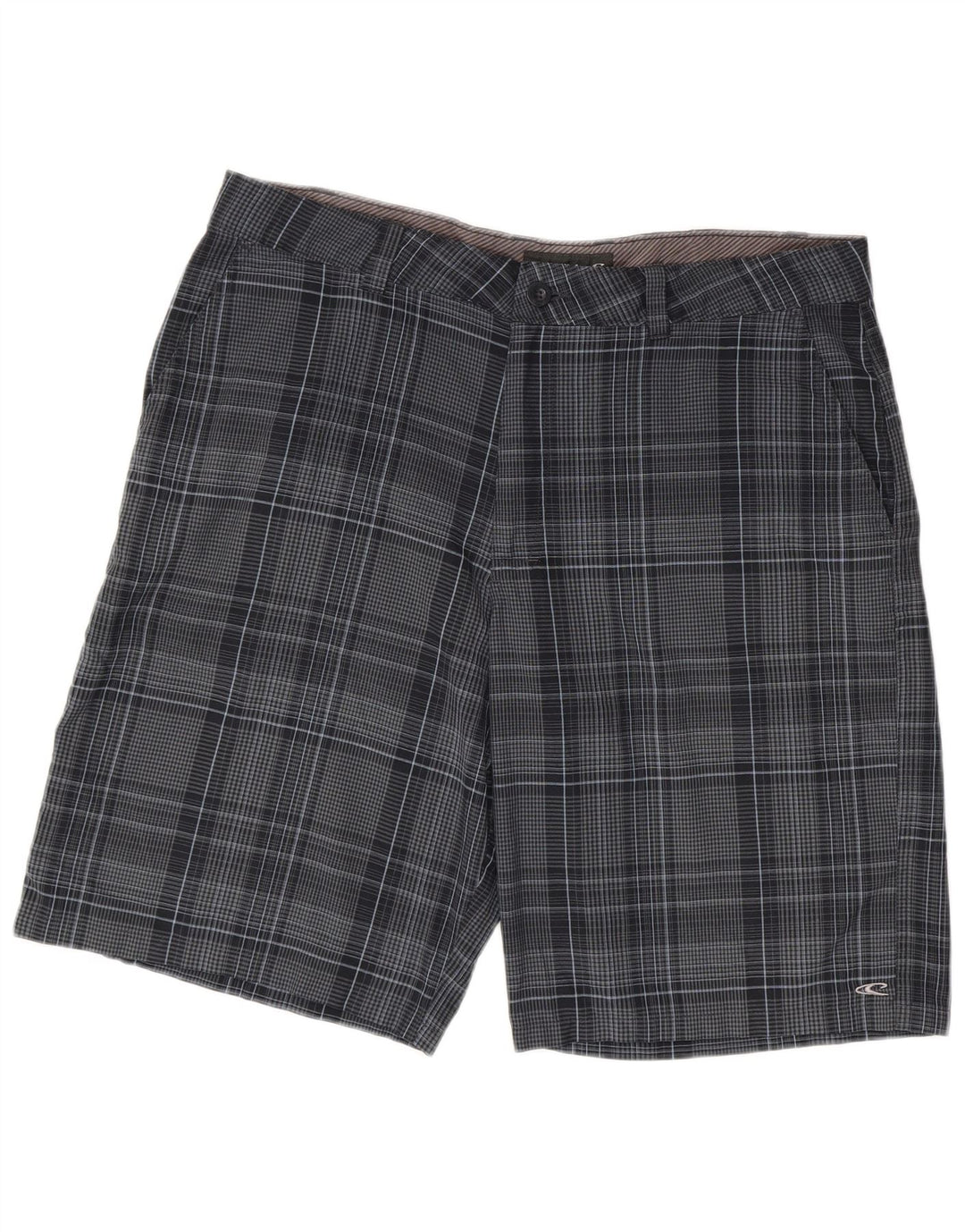 Pantaloncini chino da uomo O'Neill W38 XL poliestere scozzese blu navy