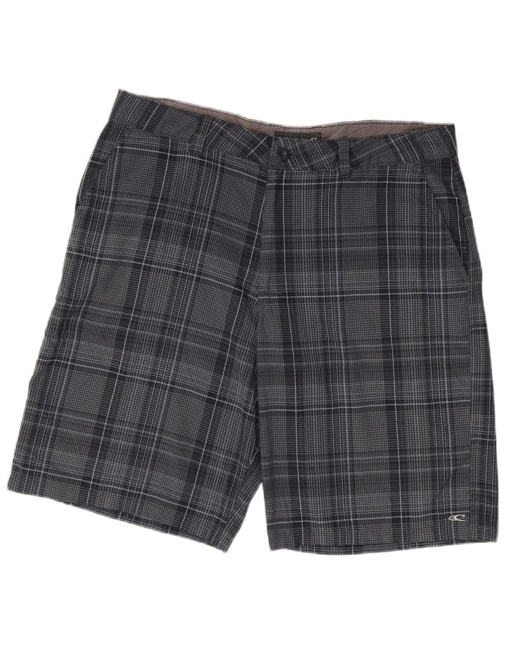 Pantaloncini chino da uomo O'Neill W38 XL poliestere scozzese blu navy