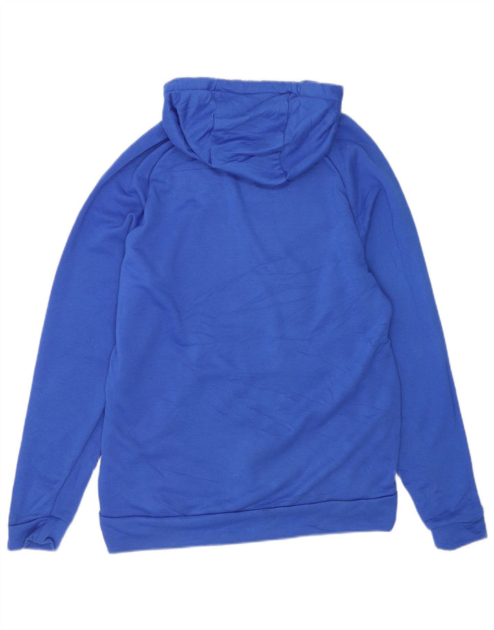 Felpa con cappuccio grafica Nike Dri Fit da uomo in poliestere blu medio