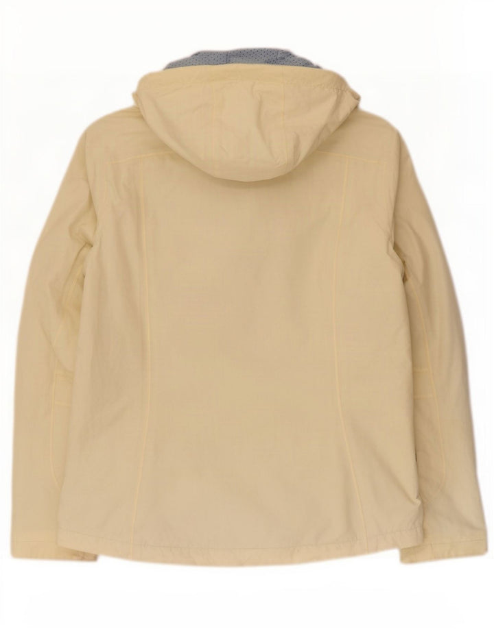 Giacca a vento con cappuccio da donna Fat Face UK 12 Nylon giallo medio