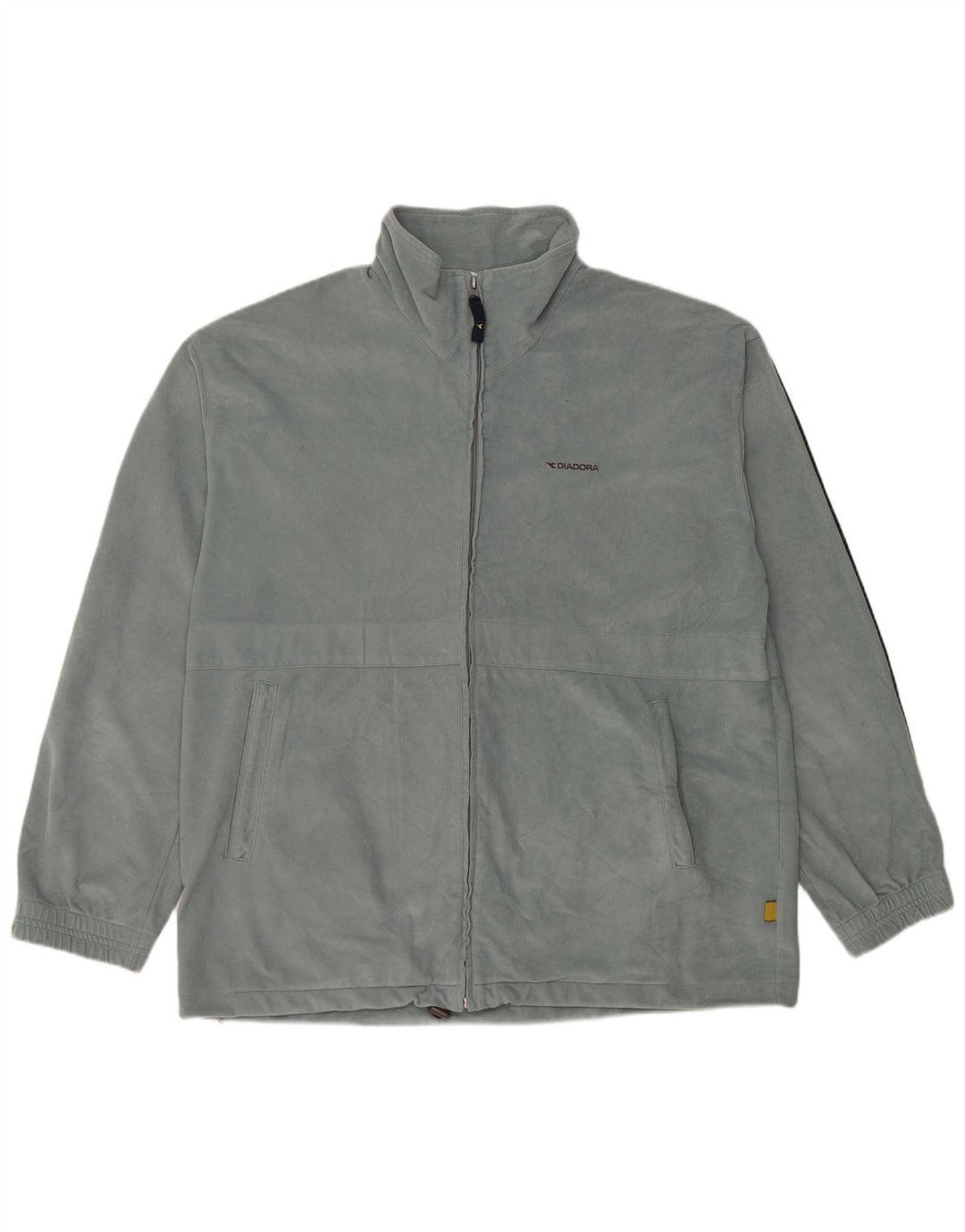 Giacca da ginnastica da uomo in velluto Diadora UK 44 2XL poliestere blu