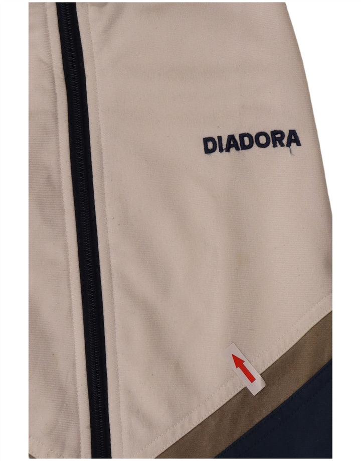 Giacca da tuta da uomo Diadora UK 46 XL Poliestere color block blu navy