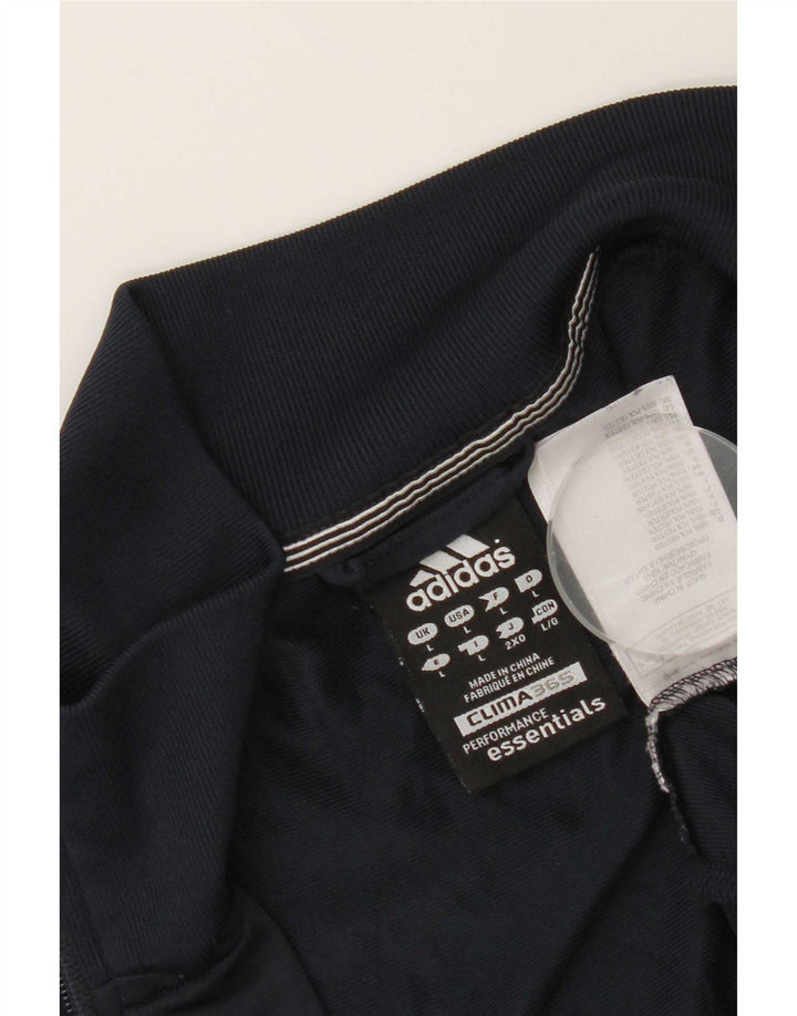 Giacca da tuta da uomo Adidas Clima 365 grande in poliestere blu navy