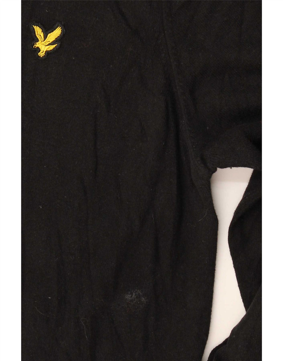 Lyle & Scott Maglione girocollo da uomo in cotone nero medio